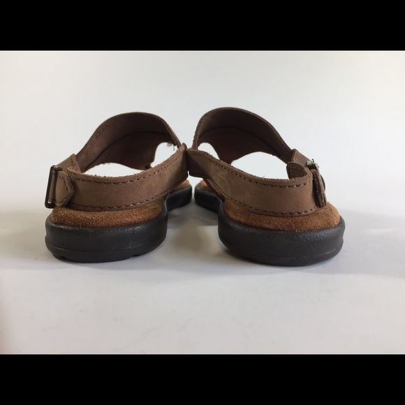 Arizona Jean Company Italy Tan Brown Genuine Leather Sandals size 7 - Picture 8 of 8